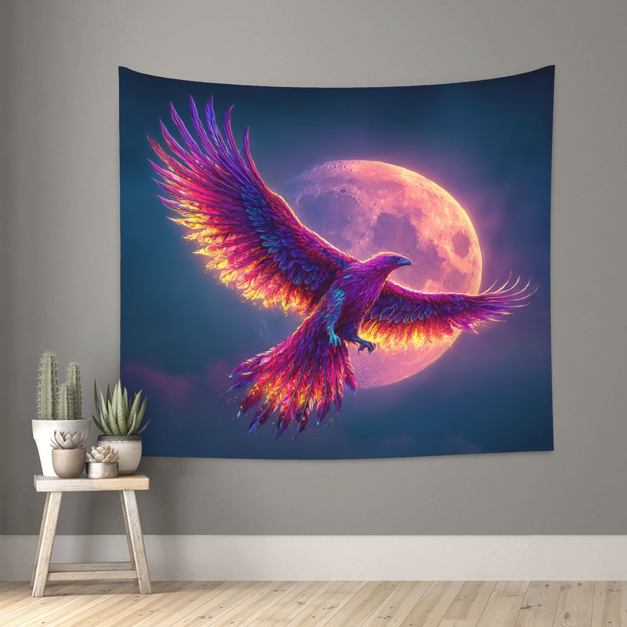 Interior Design Hd - Phoenix Moon Sky duvar halısı 2D