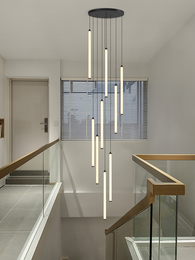 Interior Design Youtube - İskandinav şerit avize LED dairesel tüp