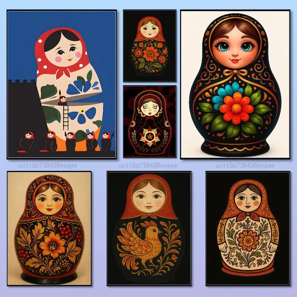 Interior Design Hd - Bebekler Matryoshka Rus sanat posterleri HD