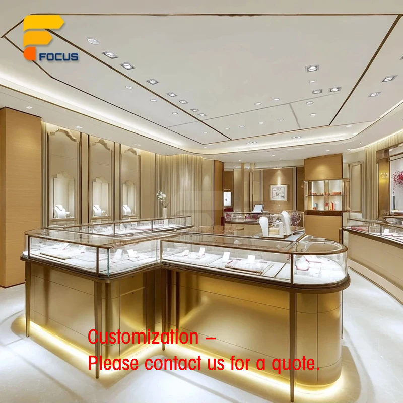 Interior Design Lighting Layout - Özel Tasarım Lüks Mücevher Mağazası Vitrini