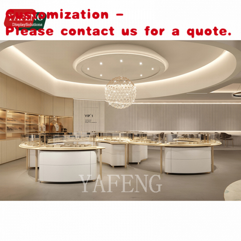 Interior Design Lighting Layout - Özel Tasarım Lüks Modern Mücevher Mağazası