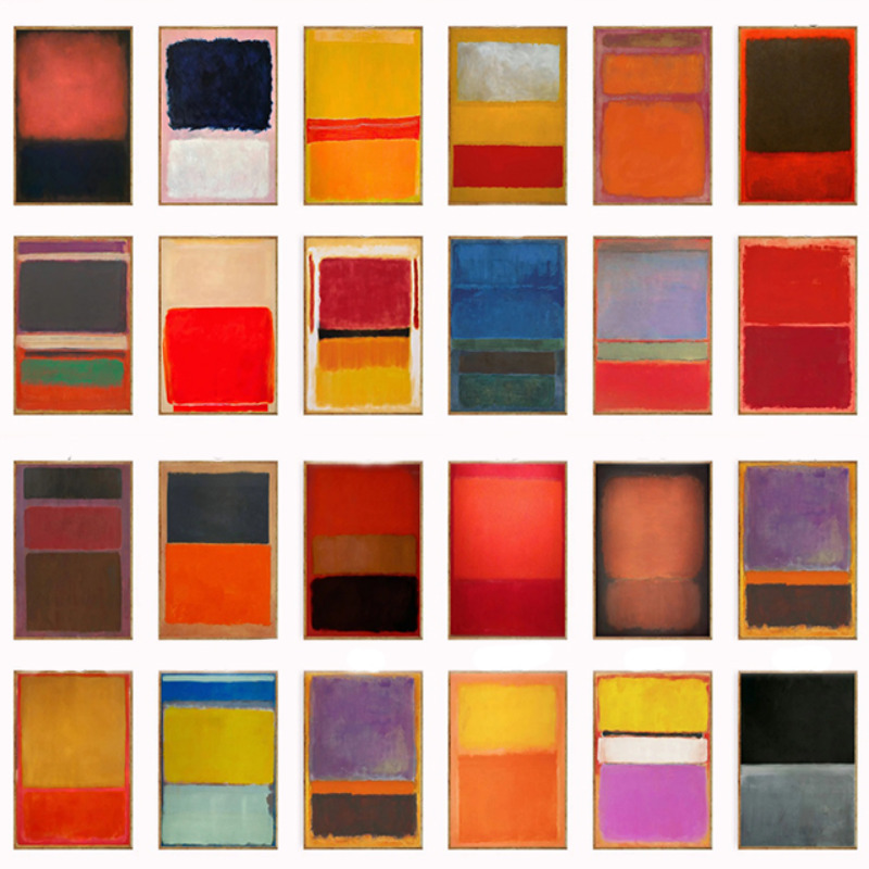 Interior Design Usa - Duvar Dekoru, Mark Rothko Poster Setleri,