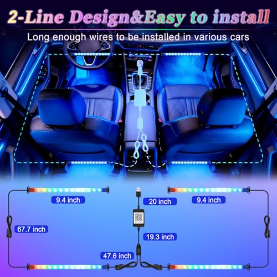 Akıllı Araç İçi LED Işıkları,  - Interior Design Apps incelemesi ve fiyatı