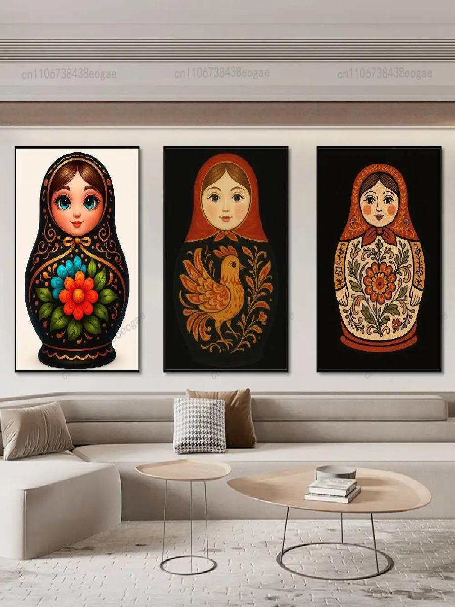 Bebekler Matryoshka Rus sanat  - Interior Design Hd incelemesi ve fiyatı